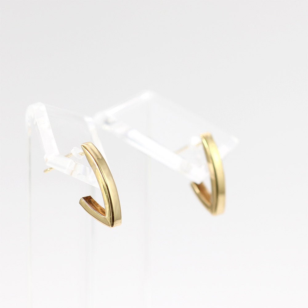 K10YG V字 ピアス_04