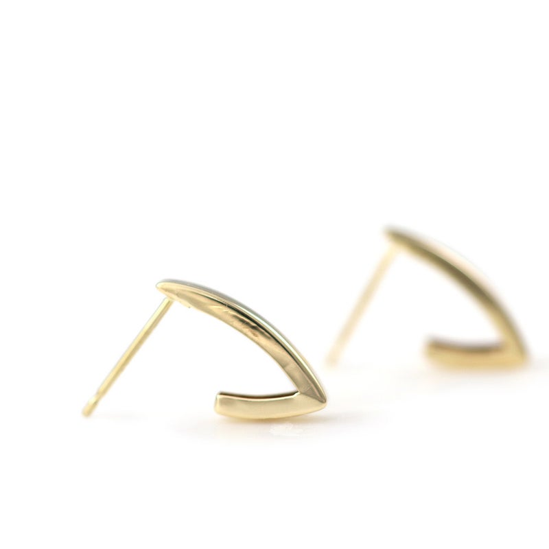 K10YG V字 ピアス_09