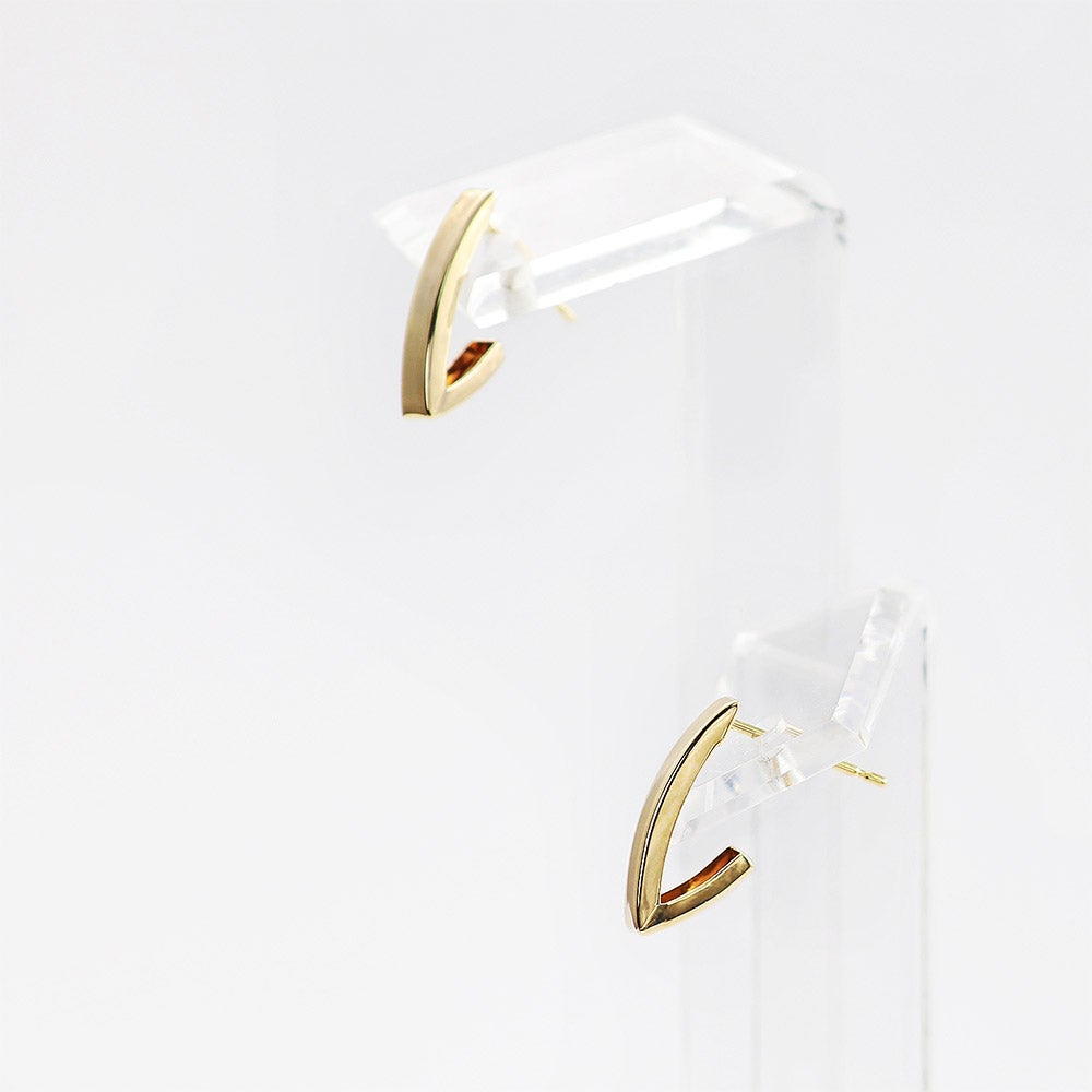 K10YG V字 ピアス_14