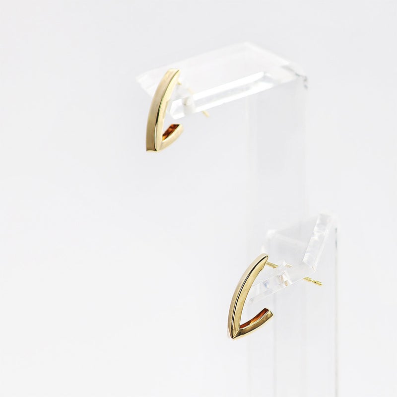 K10YG V字 ピアス_14