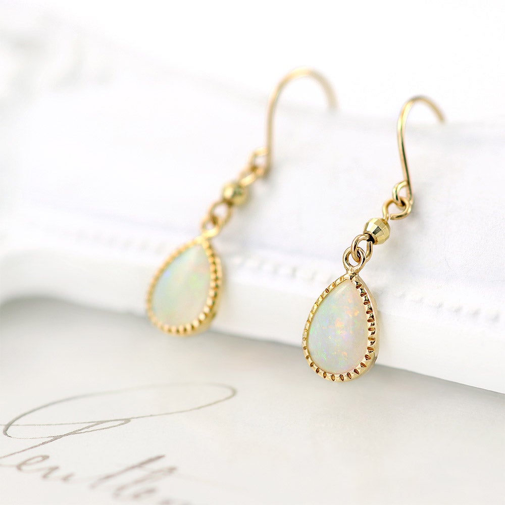 K10YG オパール フックピアス 10月誕生石_04