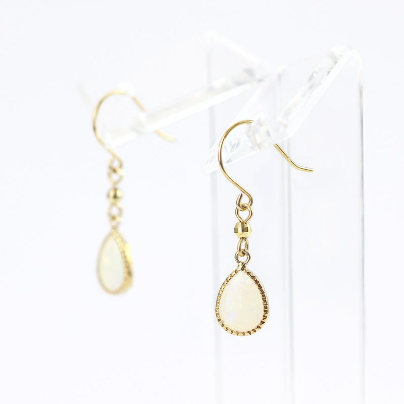 K10YG オパール フックピアス 10月誕生石_09