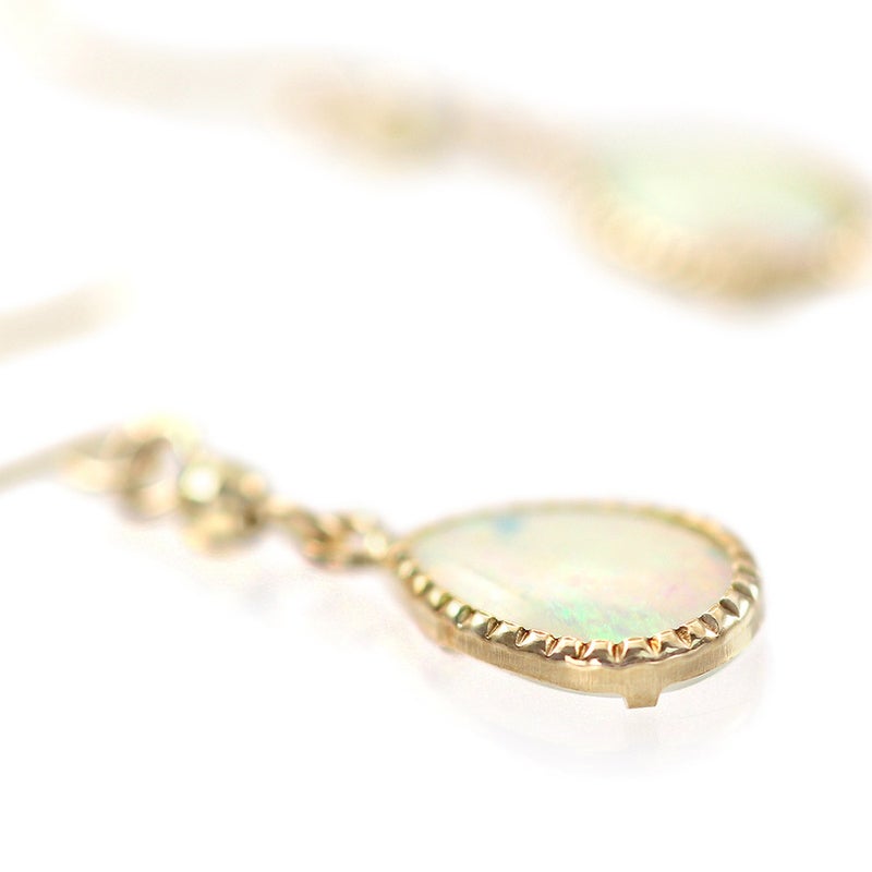 K10YG オパール フックピアス 10月誕生石_10