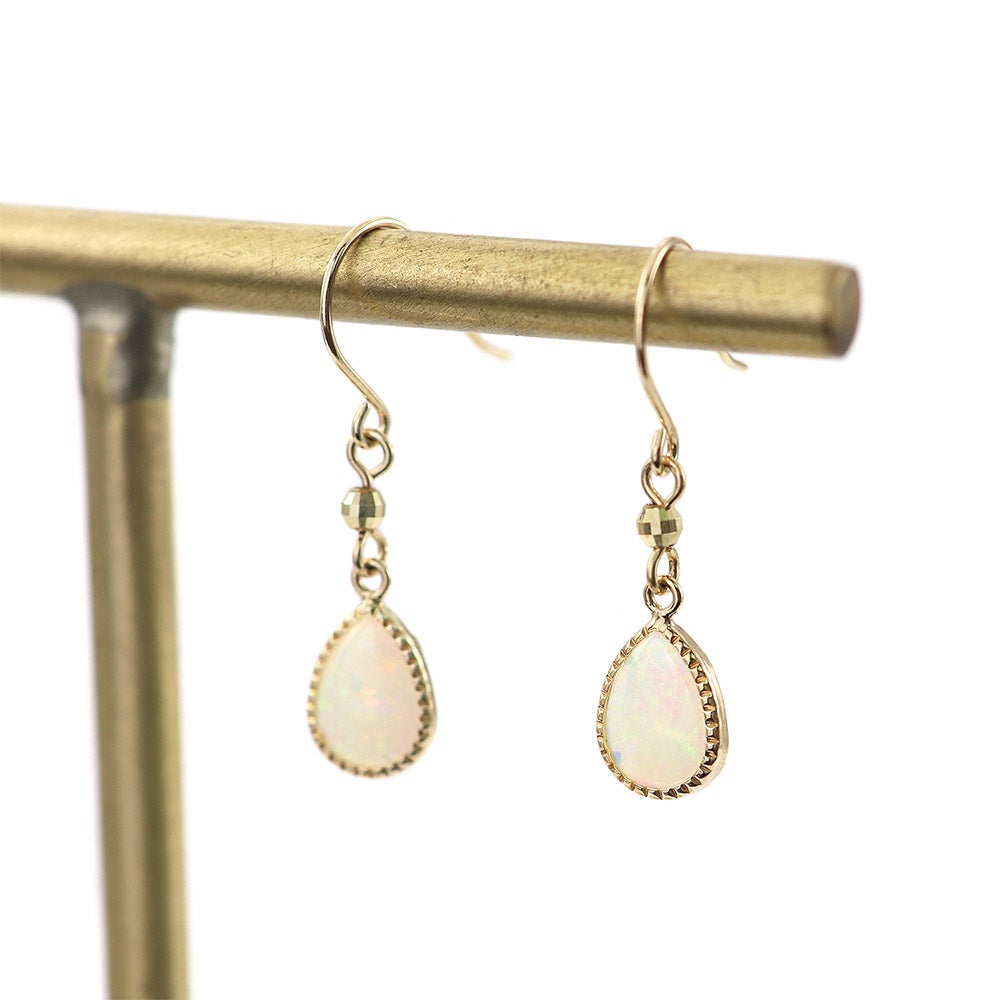 K10YG オパール フックピアス 10月誕生石_14