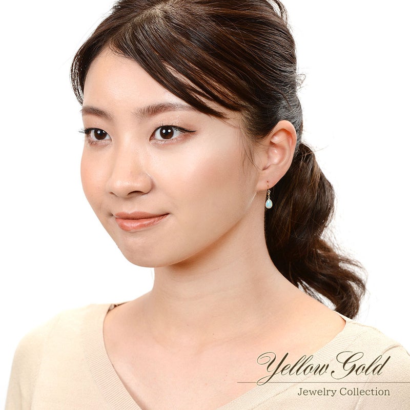 K10YG オパール フックピアス 10月誕生石_15