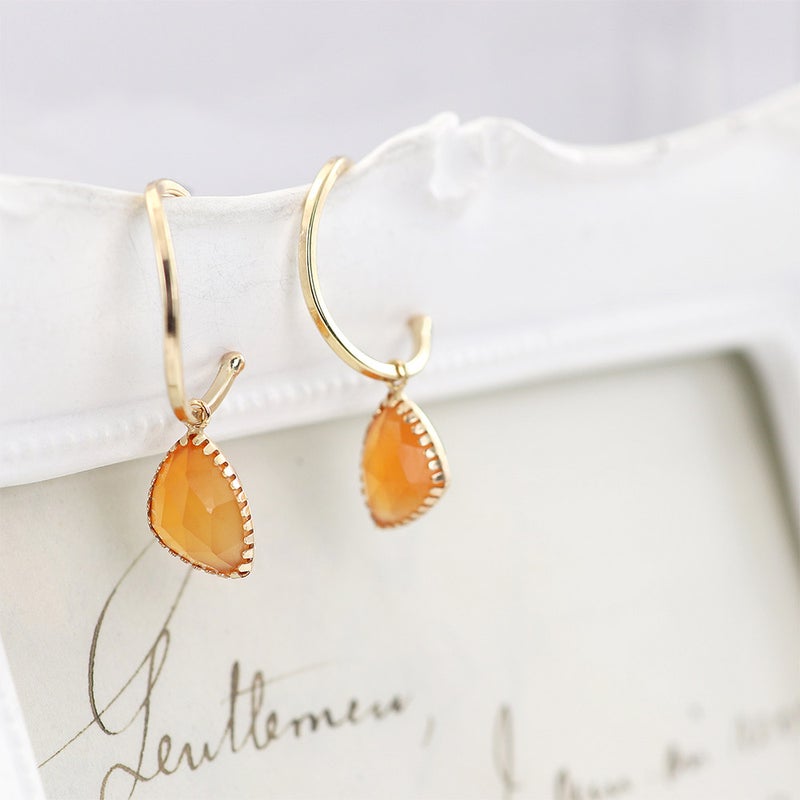 K10YG カーネリアン 2WAYピアス_13