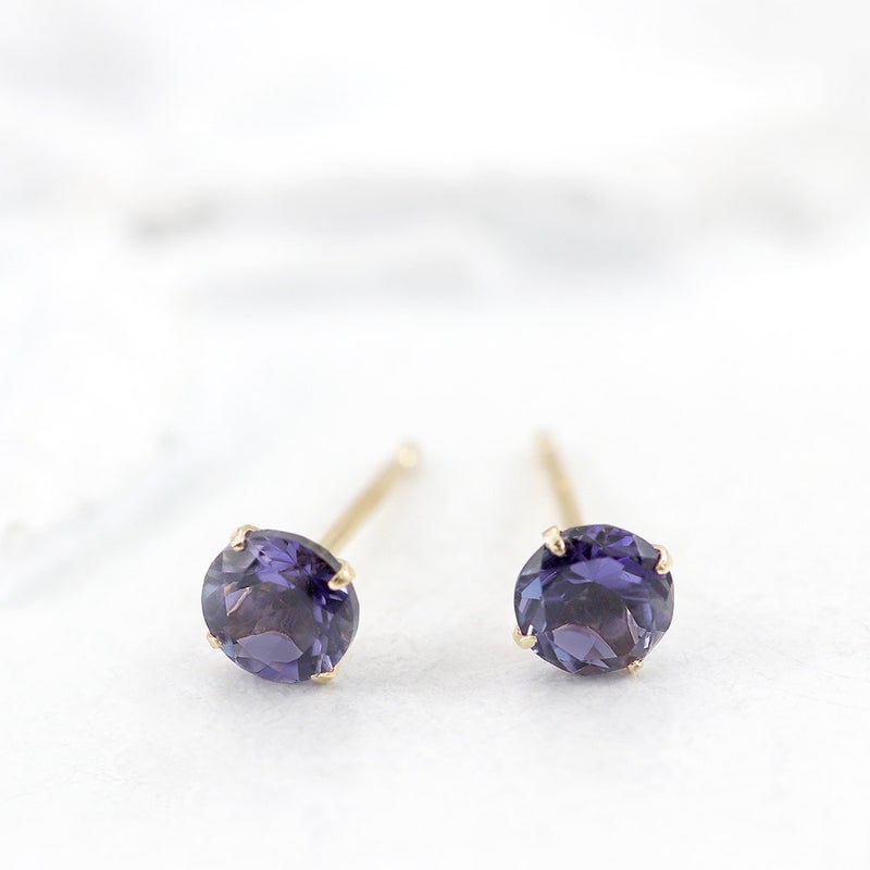 K10YG アイオライト ピアス_02