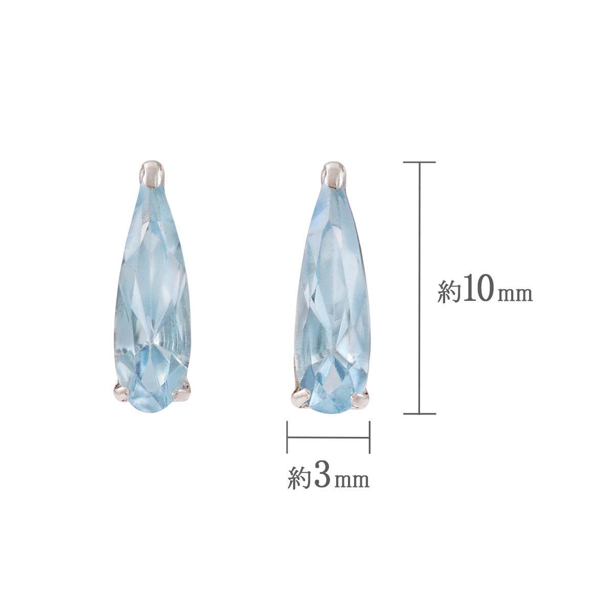 K10WG スカイブルートパーズ ピアス 11月 誕生石_04