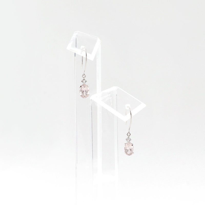 K10WG モルガナイト&ブルームーンストーン フックピアス_09