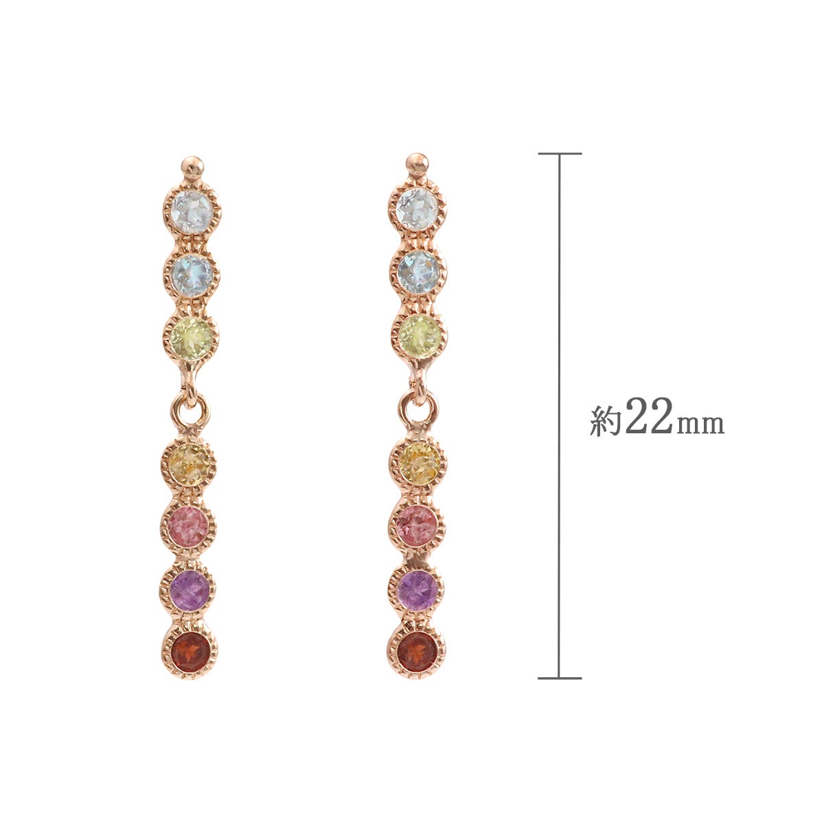 K10PG マルチストーン アミュレットピアス_04
