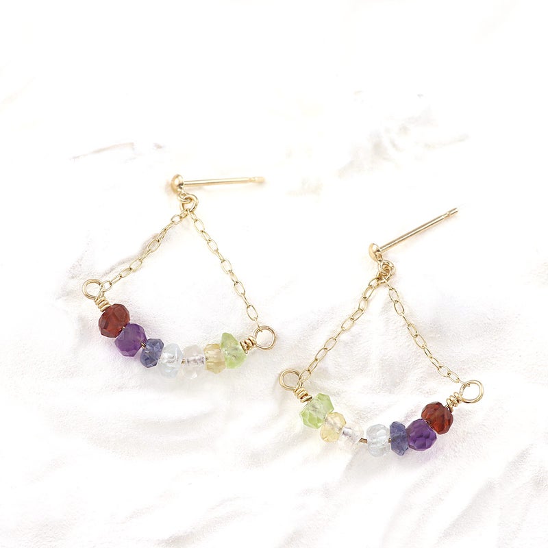 K10YG マルチストーン ピアス_02