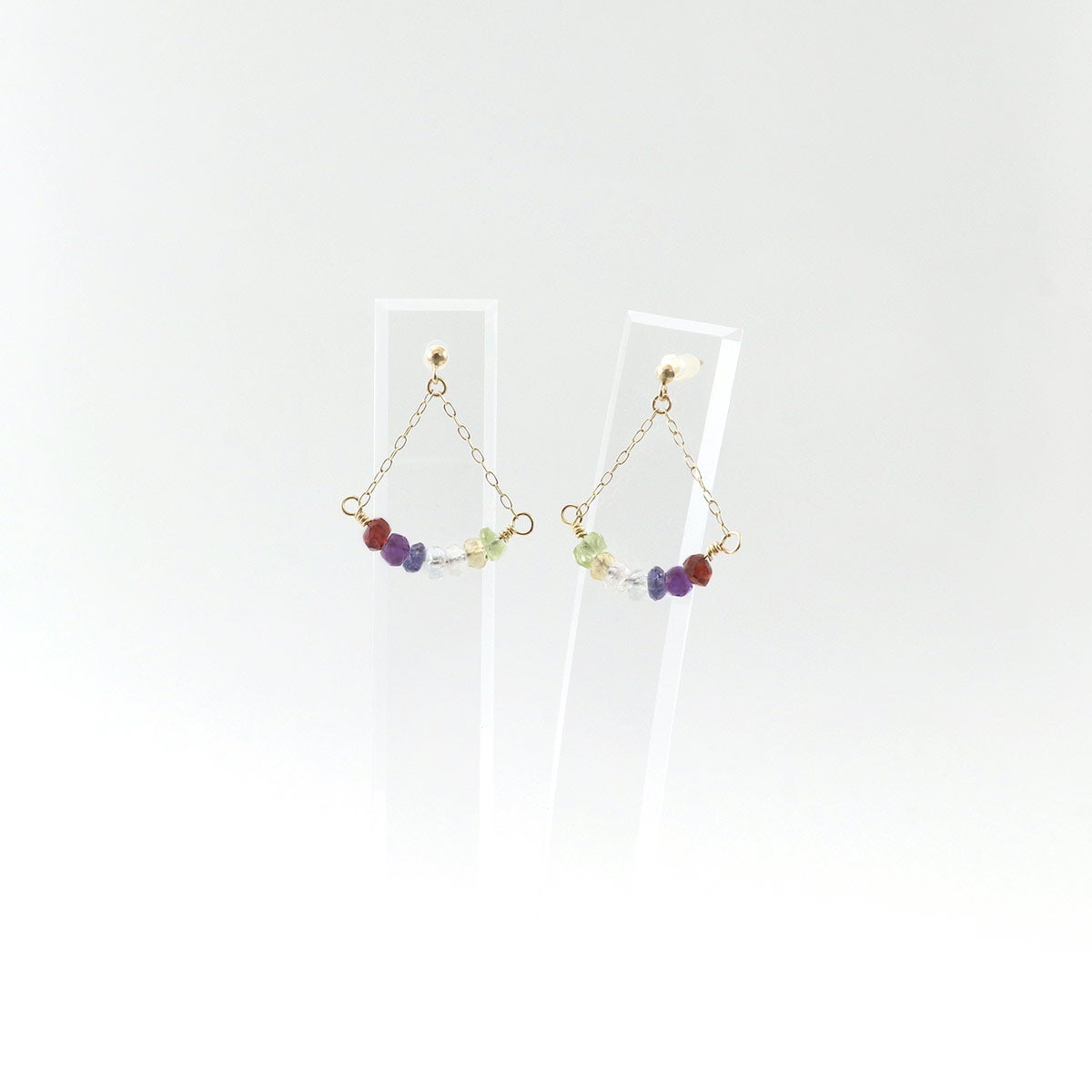 K10YG マルチストーン ピアス_09