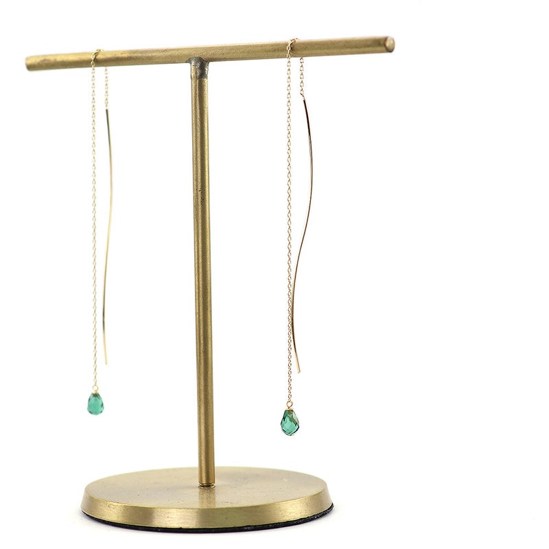 K10YG グリーンクォーツ アメリカンピアス_10