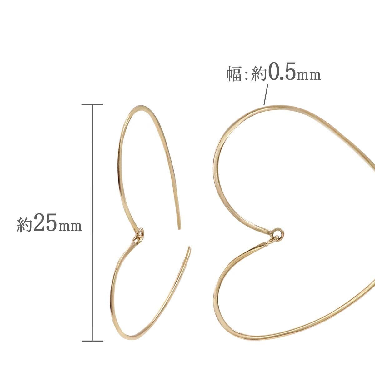 K10YG ハート フックピアス_05