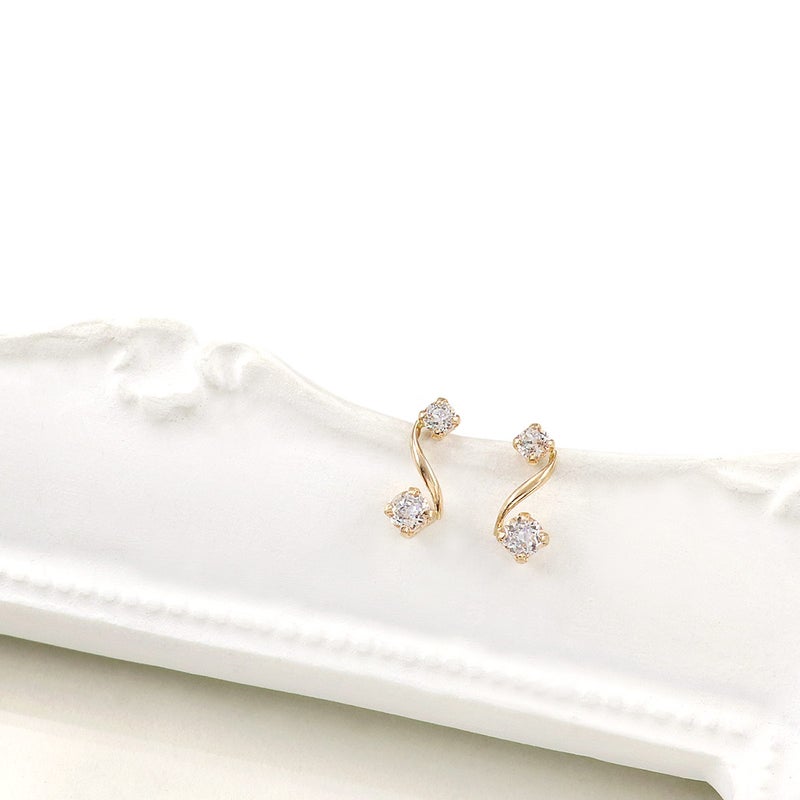 K10YG ホワイトトパーズ ピアス 11月 誕生石_03