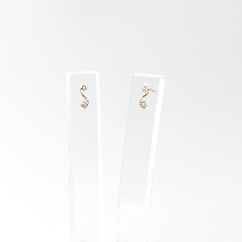 K10YG ホワイトトパーズ ピアス 11月 誕生石_09