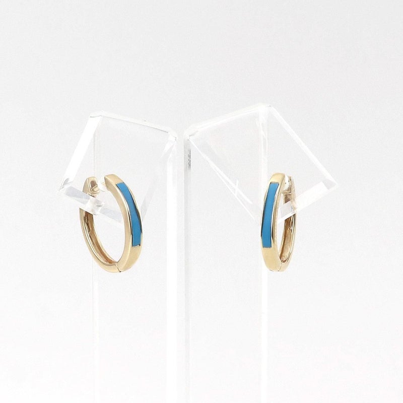 K10YG ターコイズ フープピアス_03