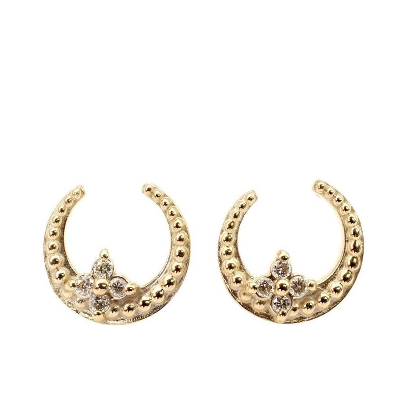 K10 ダイヤモンド 三日月ピアス_21