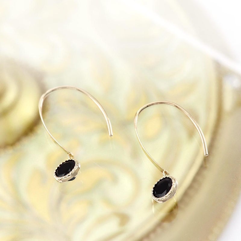 K10YG オニキス フックピアス_03