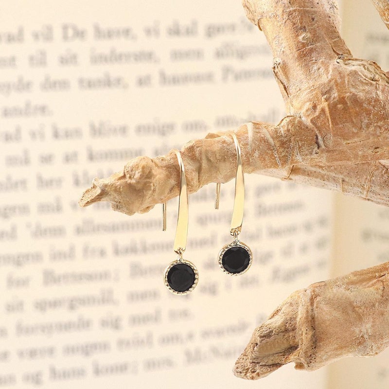 K10YG オニキス フックピアス_09