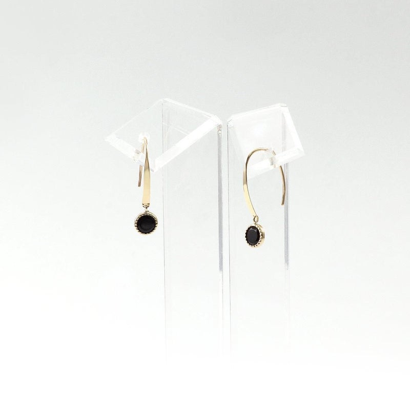 K10YG オニキス フックピアス_10