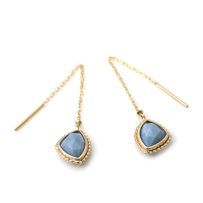 K10YG ブルーオパール アメリカンピアス 10月誕生石_03