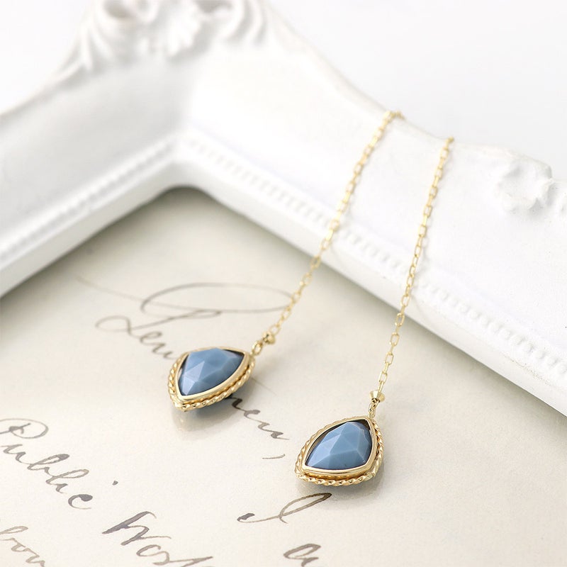 K10YG ブルーオパール アメリカンピアス 10月誕生石_04