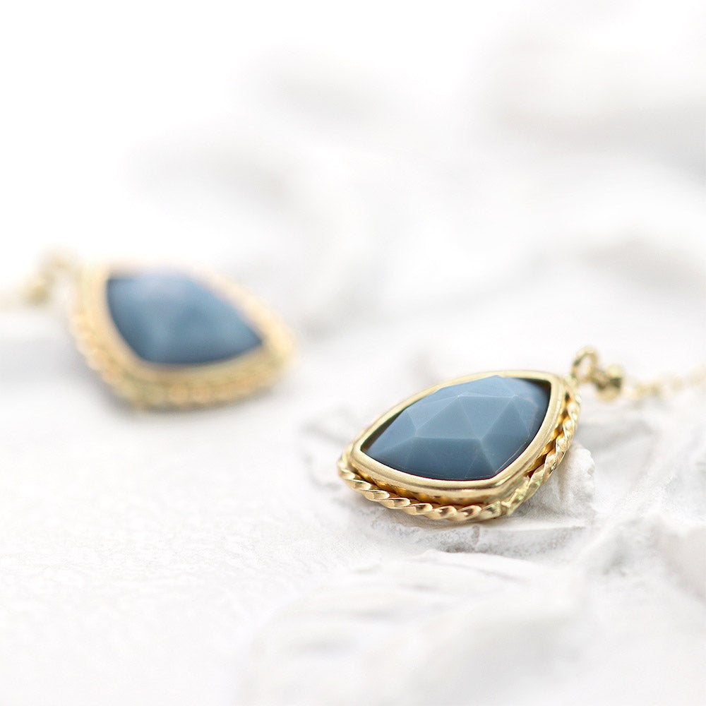 K10YG ブルーオパール アメリカンピアス 10月誕生石_09