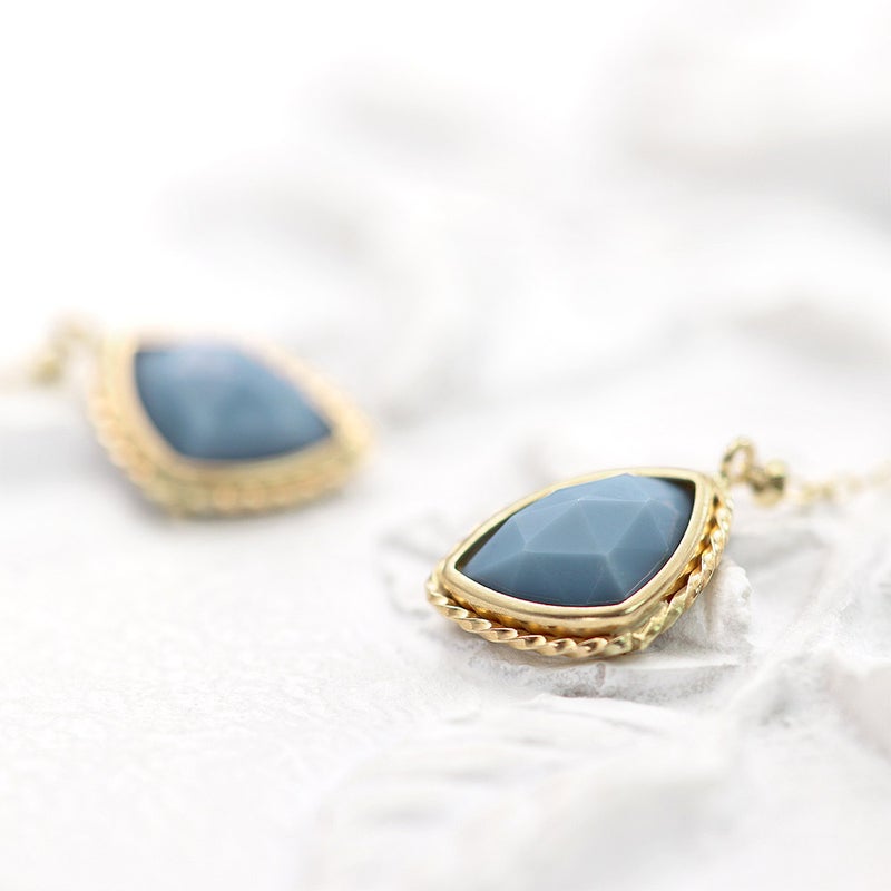 K10YG ブルーオパール アメリカンピアス 10月誕生石_09