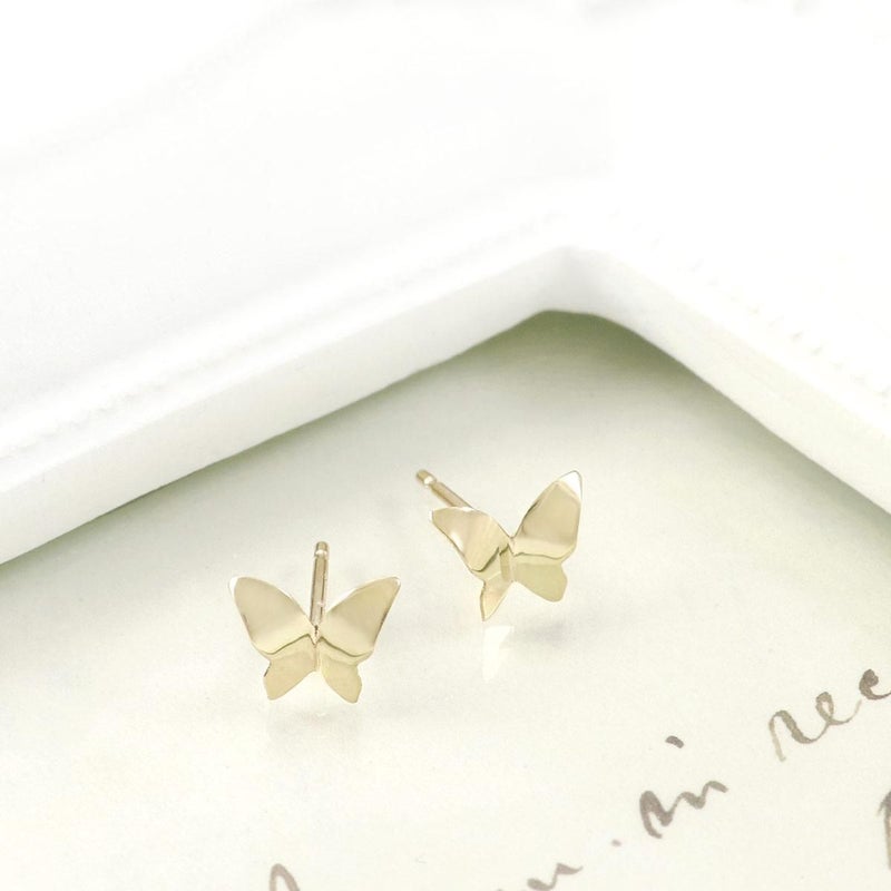 K10YG 蝶モチーフ ピアス_03