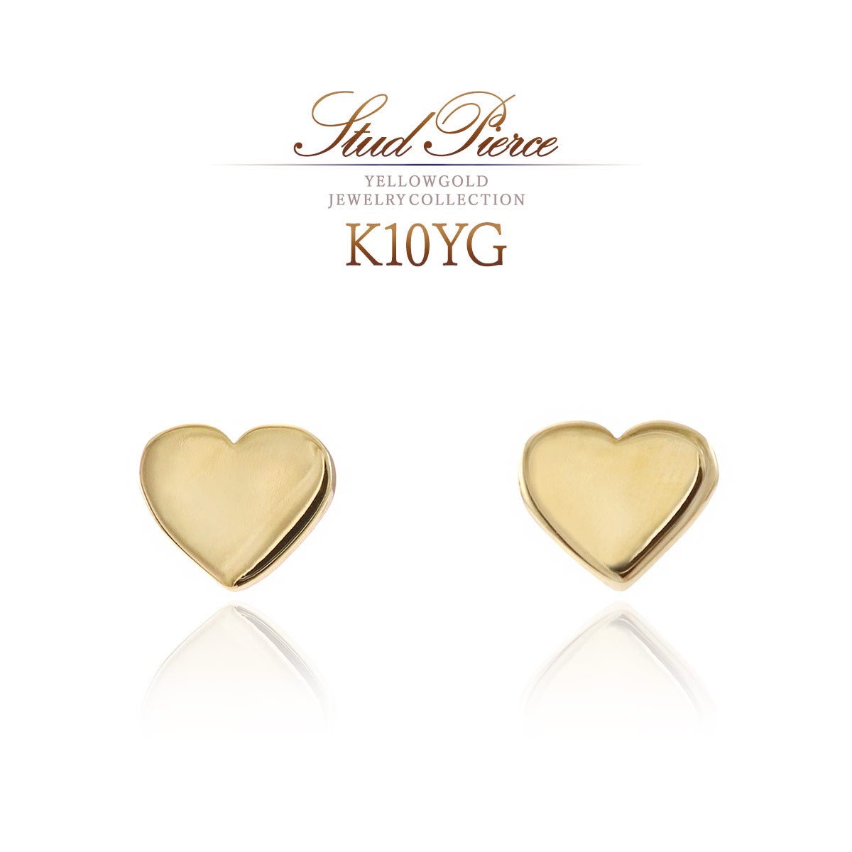 K10YG ハートモチーフ ピアス_01