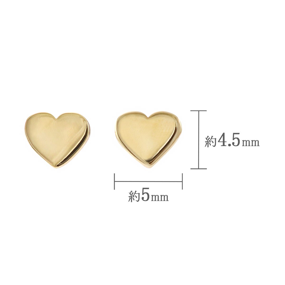 K10YG ハートモチーフ ピアス_04