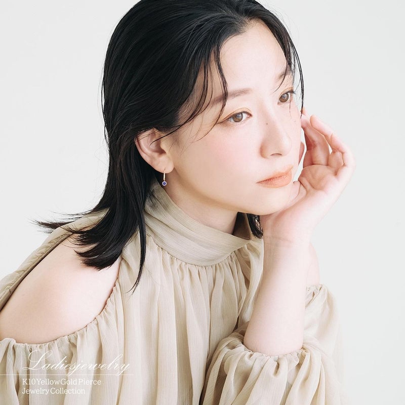 K10YG アイオライト フックピアス_11