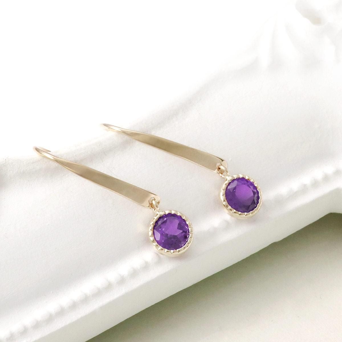K10YG アメジスト フックピアス_02