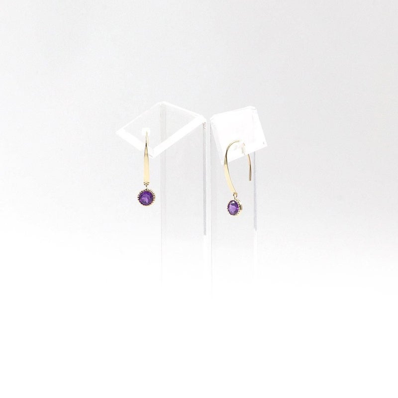 K10YG アメジスト フックピアス_10