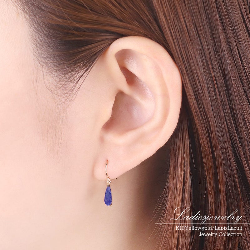 K10YG ラピスラズリ フックピアス_10