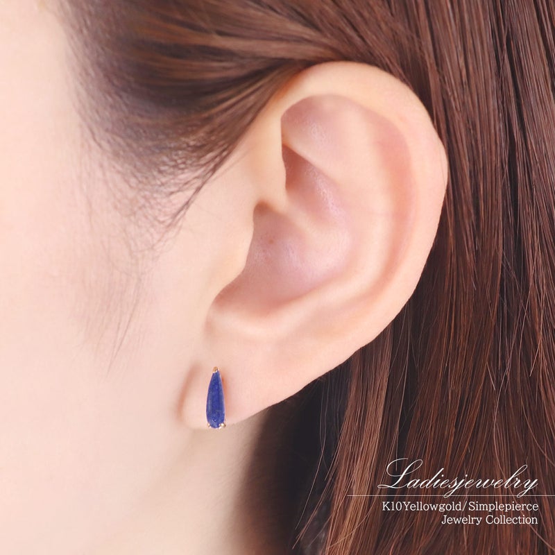 K10YG ラピスラズリピアス_10
