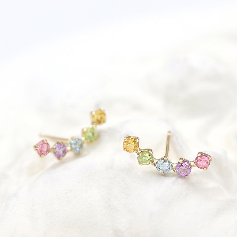K10YG マルチストーン ピアス_02