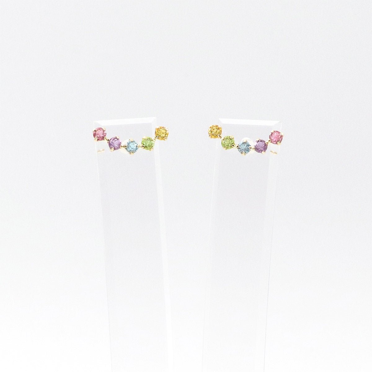 K10YG マルチストーン ピアス_11