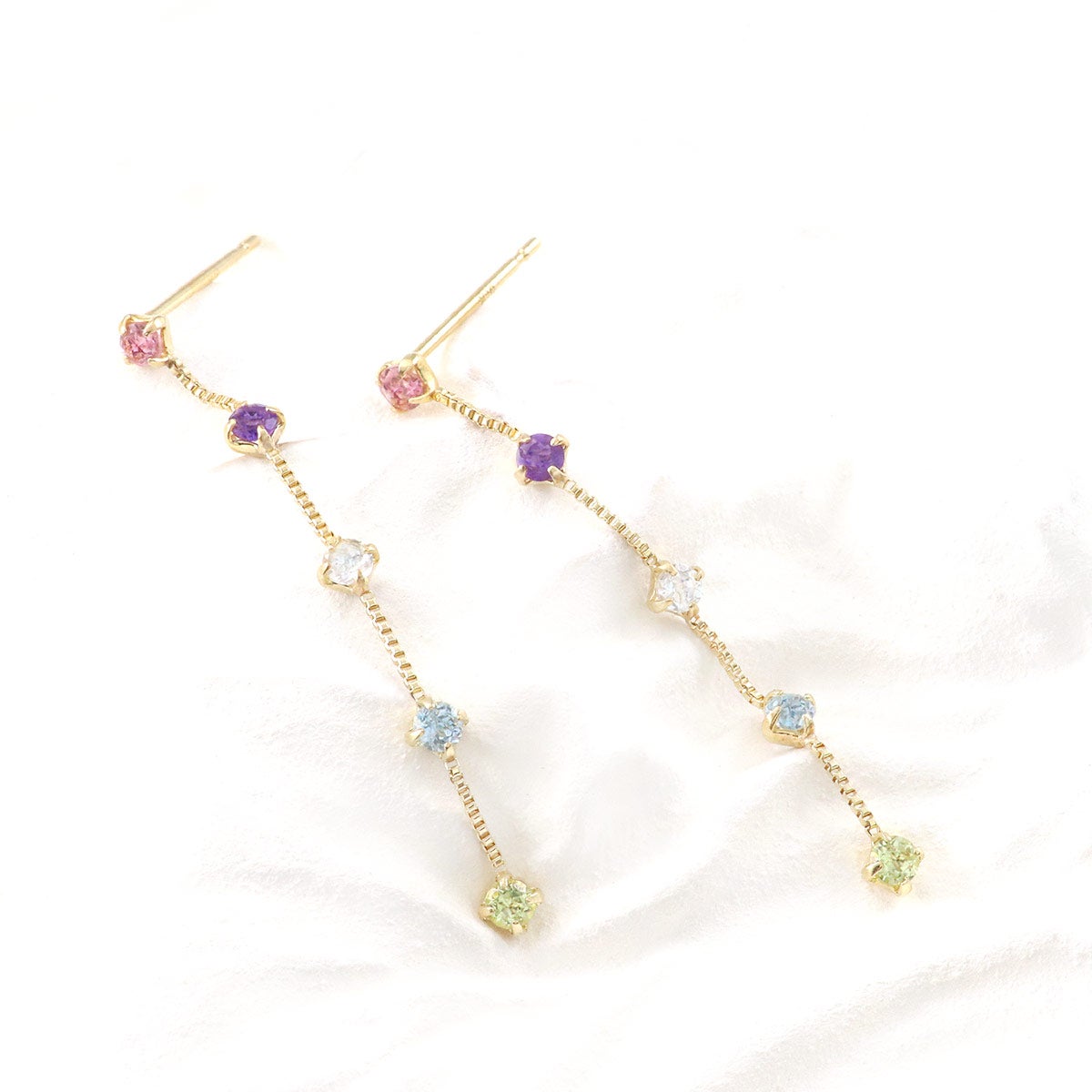 K10YG マルチストーン ピアス_02