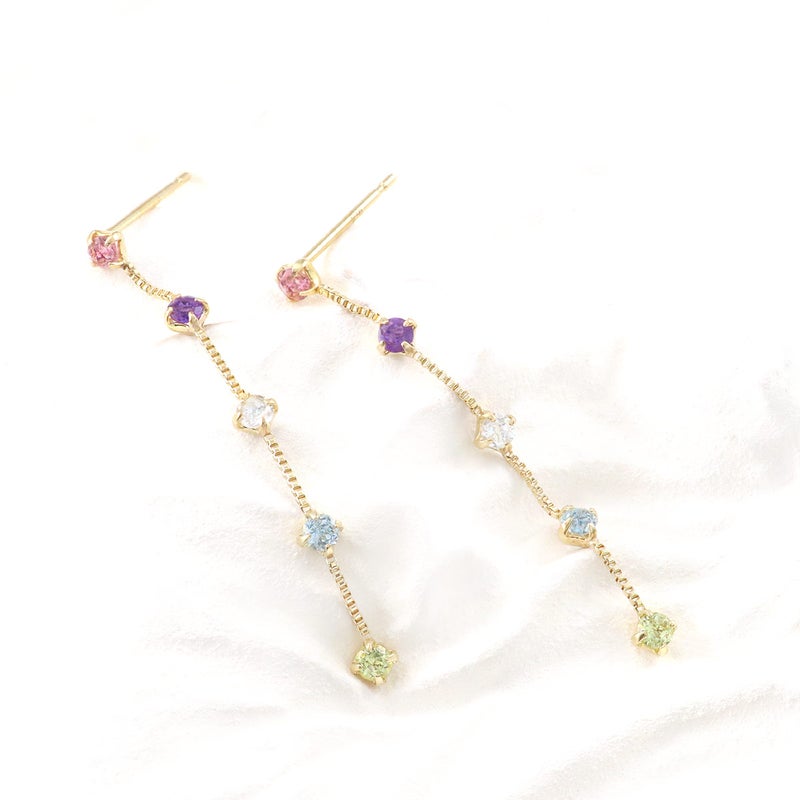 K10YG マルチストーン ピアス_02