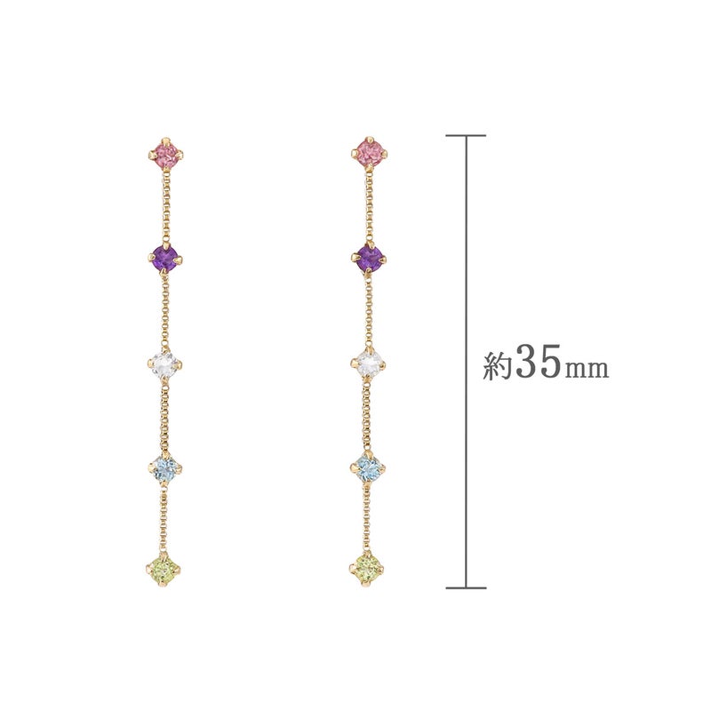 K10YG マルチストーン ピアス_04