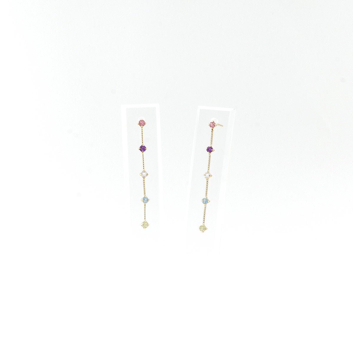 K10YG マルチストーン ピアス_09