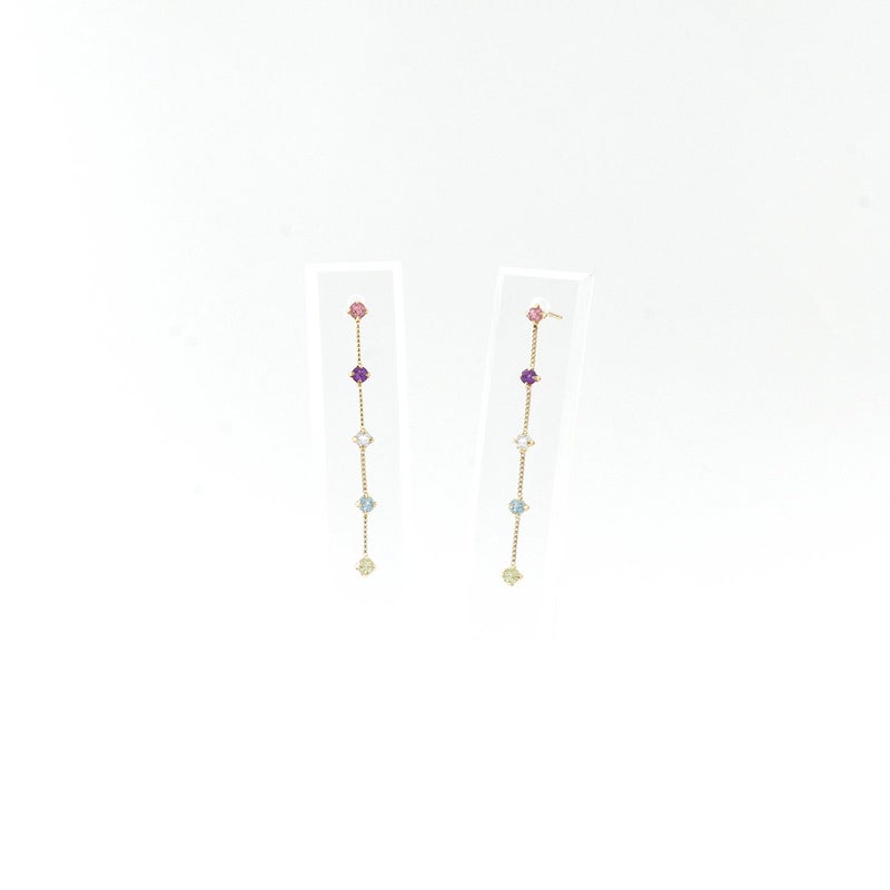 K10YG マルチストーン ピアス_09