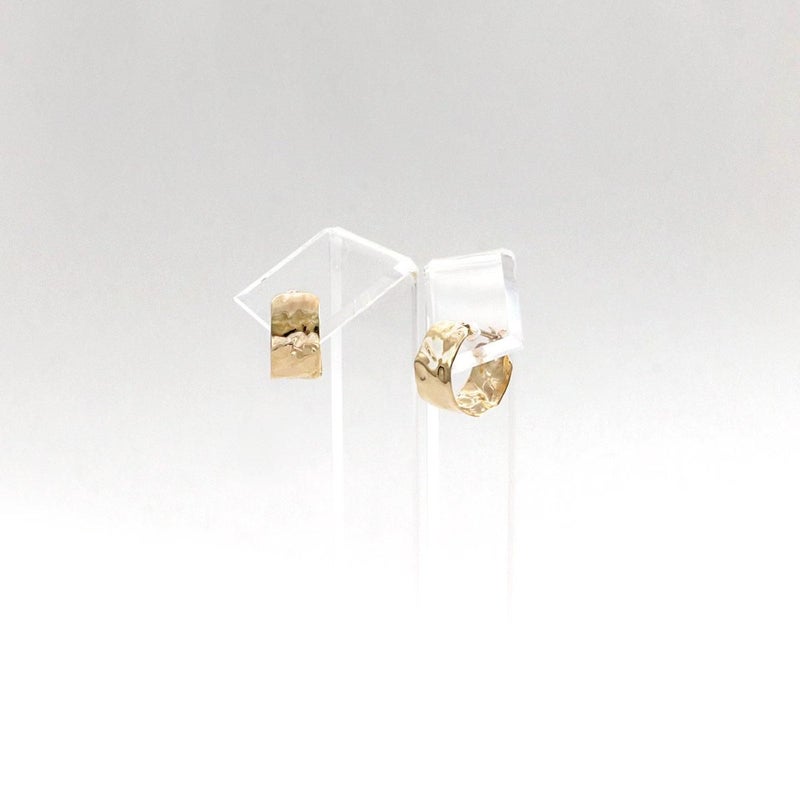 K10YG 幅広 フープピアス_10