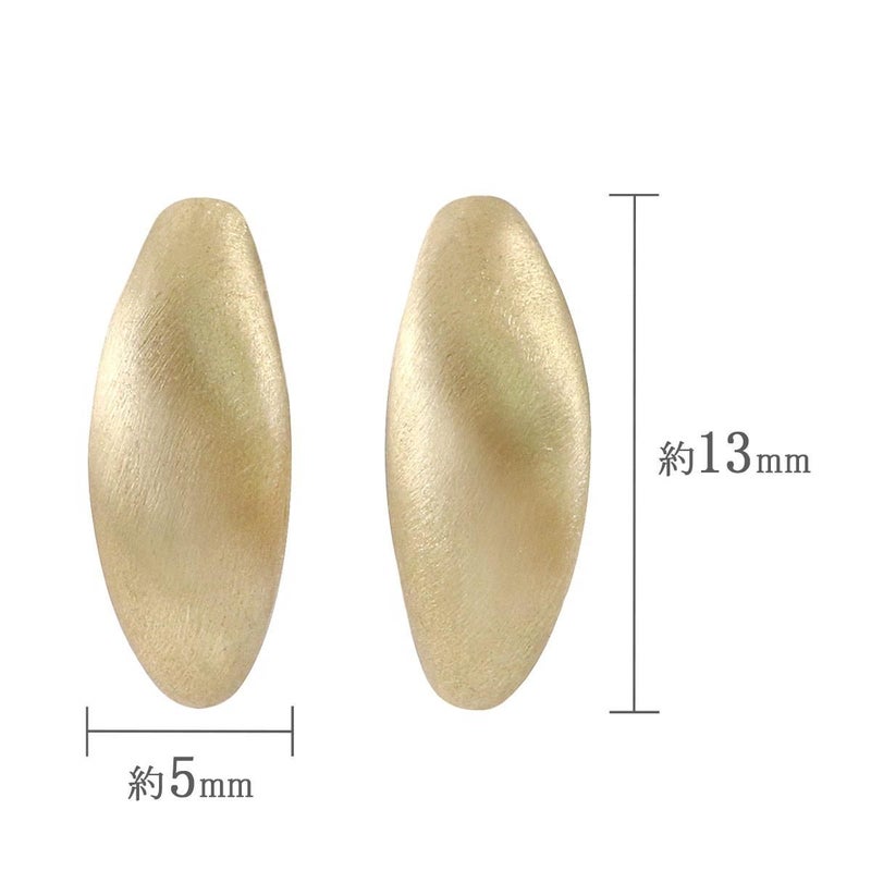 K10YG 楕円型モチーフ ピアス_05