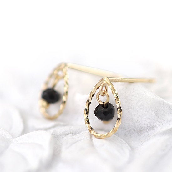 K10YG ブラックスピネル ピアス_04