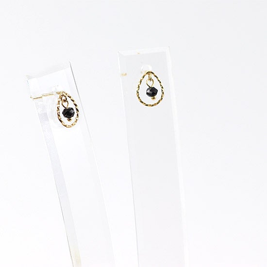 K10YG ブラックスピネル ピアス_12