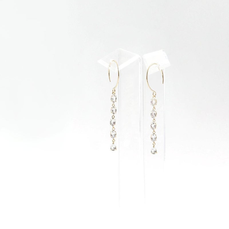 K10YG ホワイトトパーズフックピアス 11月 誕生石_09