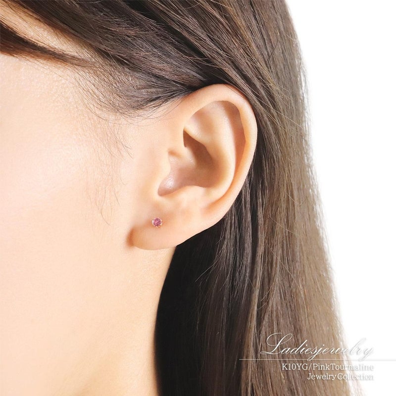 K10YG ピンクトルマリンピアス_10